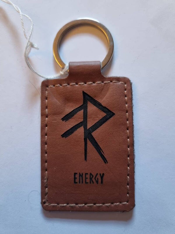 Leather keyring