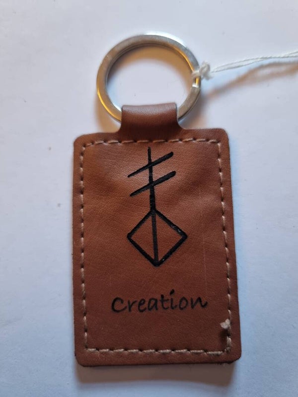 Leather keyring