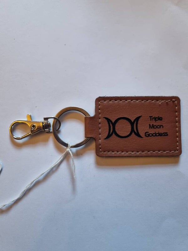 Leather keyring