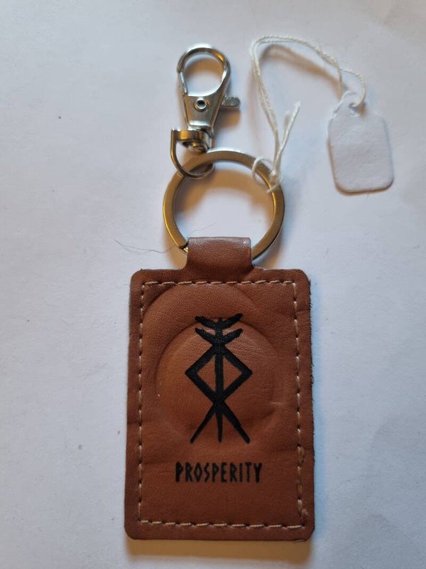 Leather keyring