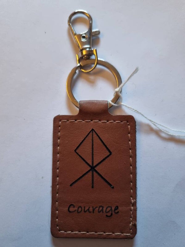 Leather keyring