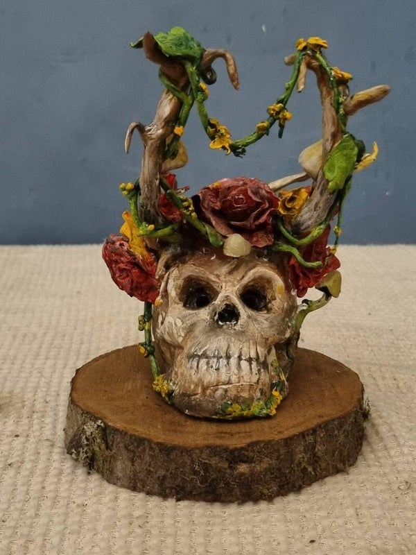 Rose Skull incense burner