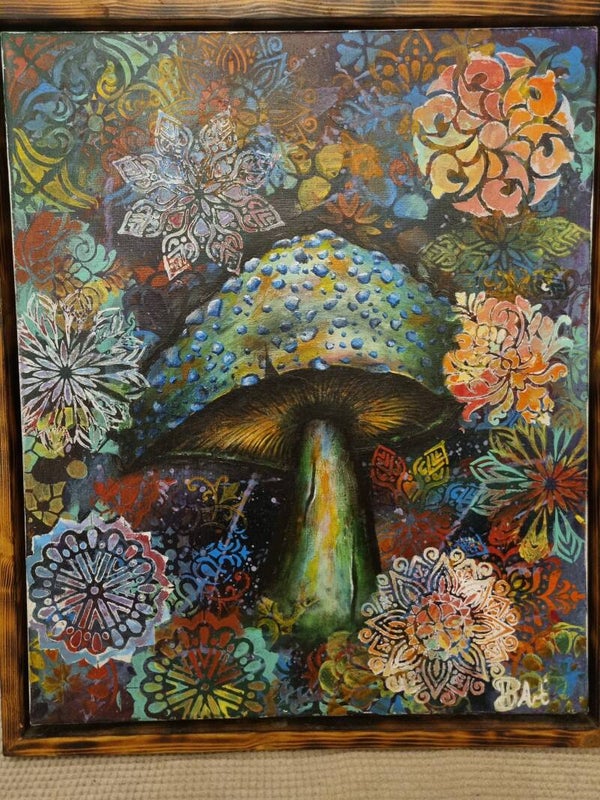 Original, mushroom painting