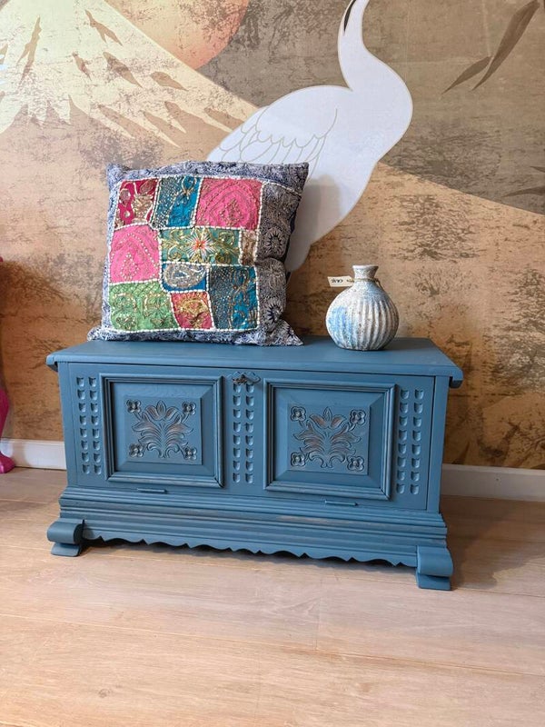 Gerestylde houten kist