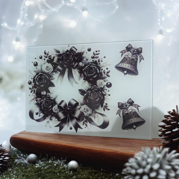 20cm x 28cm Gothic Christmas Chopping Board