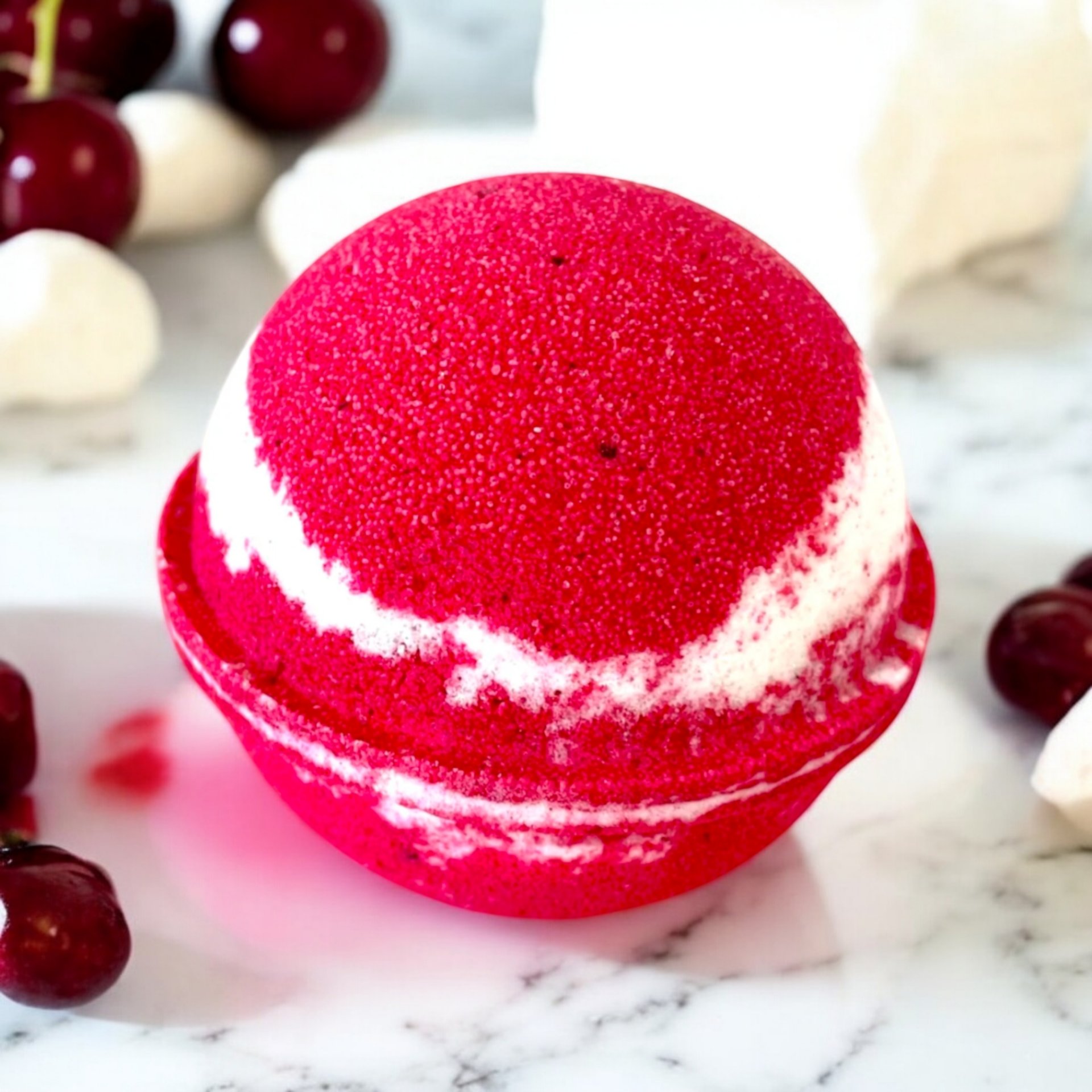Mallow & Sweet Cherry Bath Bombs