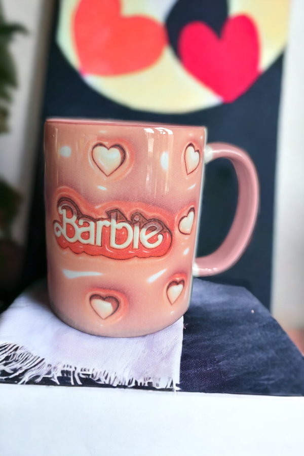 Pink Barbie mug
