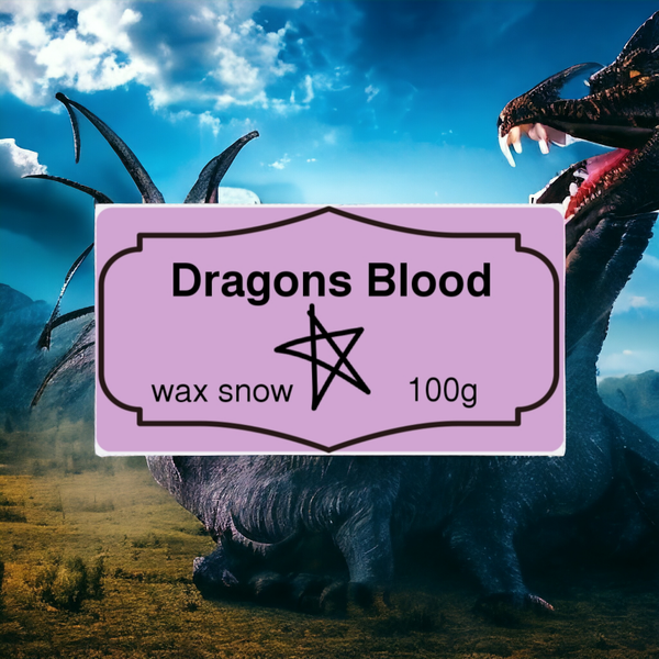100g DRAGONS BLOOD WAX SNOW IN A TIN