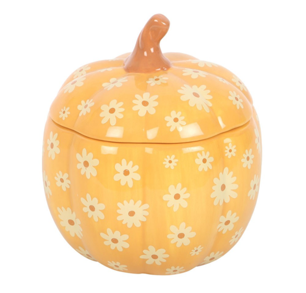 Groovy Floral Pumpkin Burner