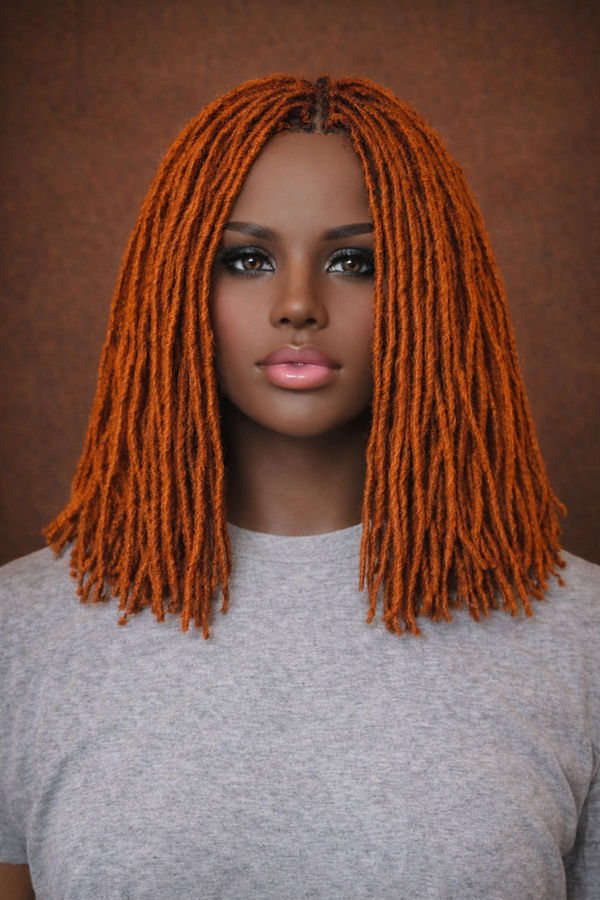 Crochet Microloc Bob| Mesh Cap| Full Lace