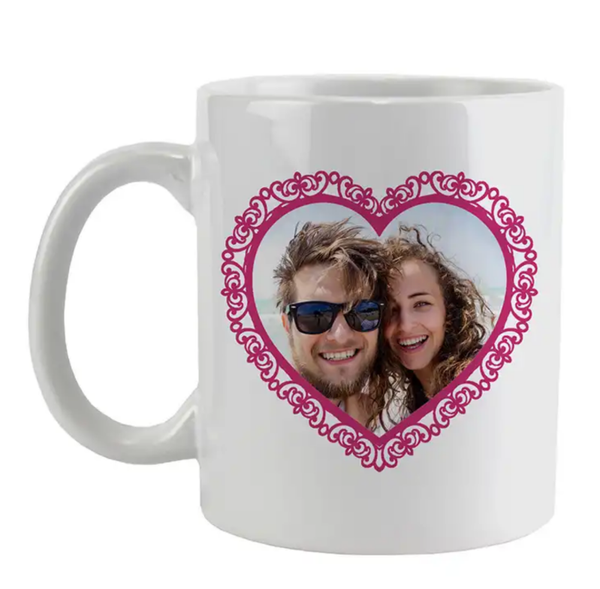 White Gloss Ceramic Mug - 11 oz