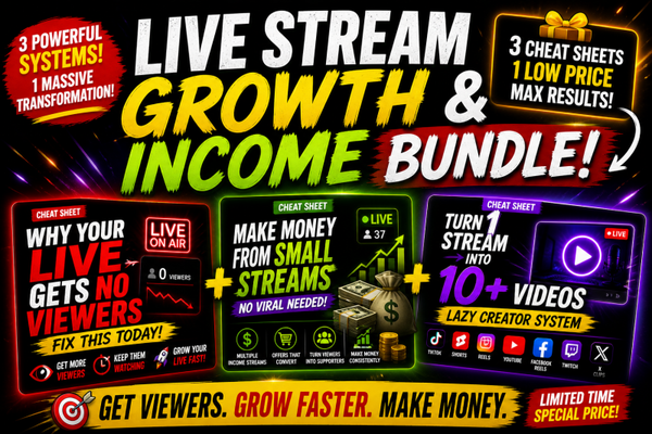 The LIVE Stream Growth & Income Bundle