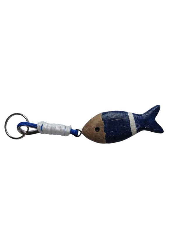 Sleutelhanger vis d. blauw