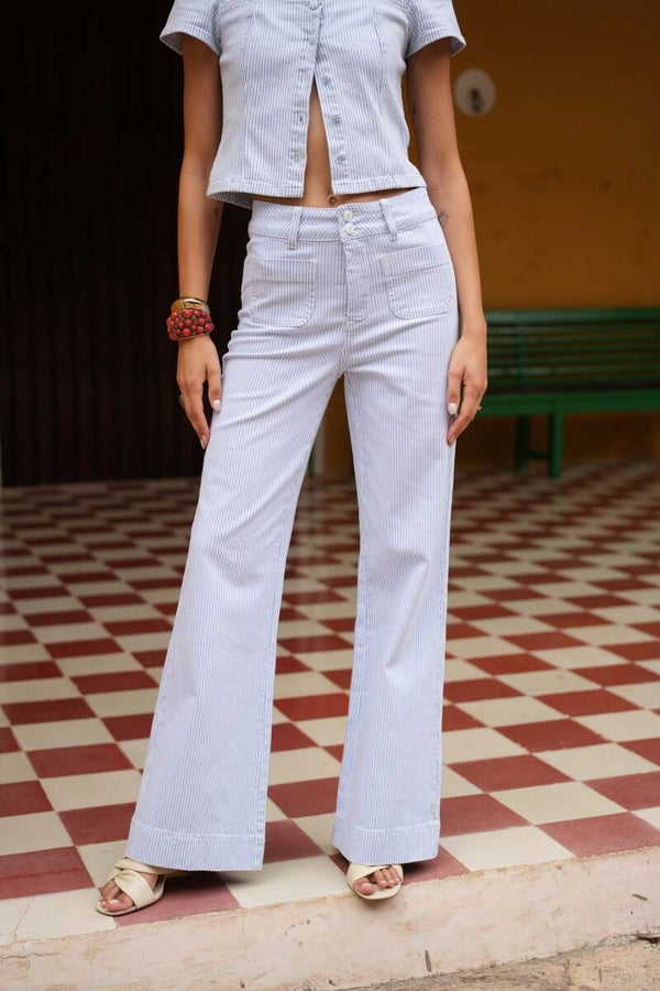 Jeans Elena Striped Blue