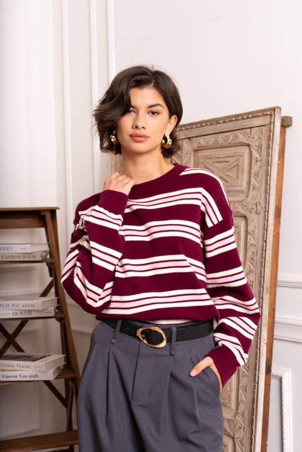 Pull London Burgundy/ Pink