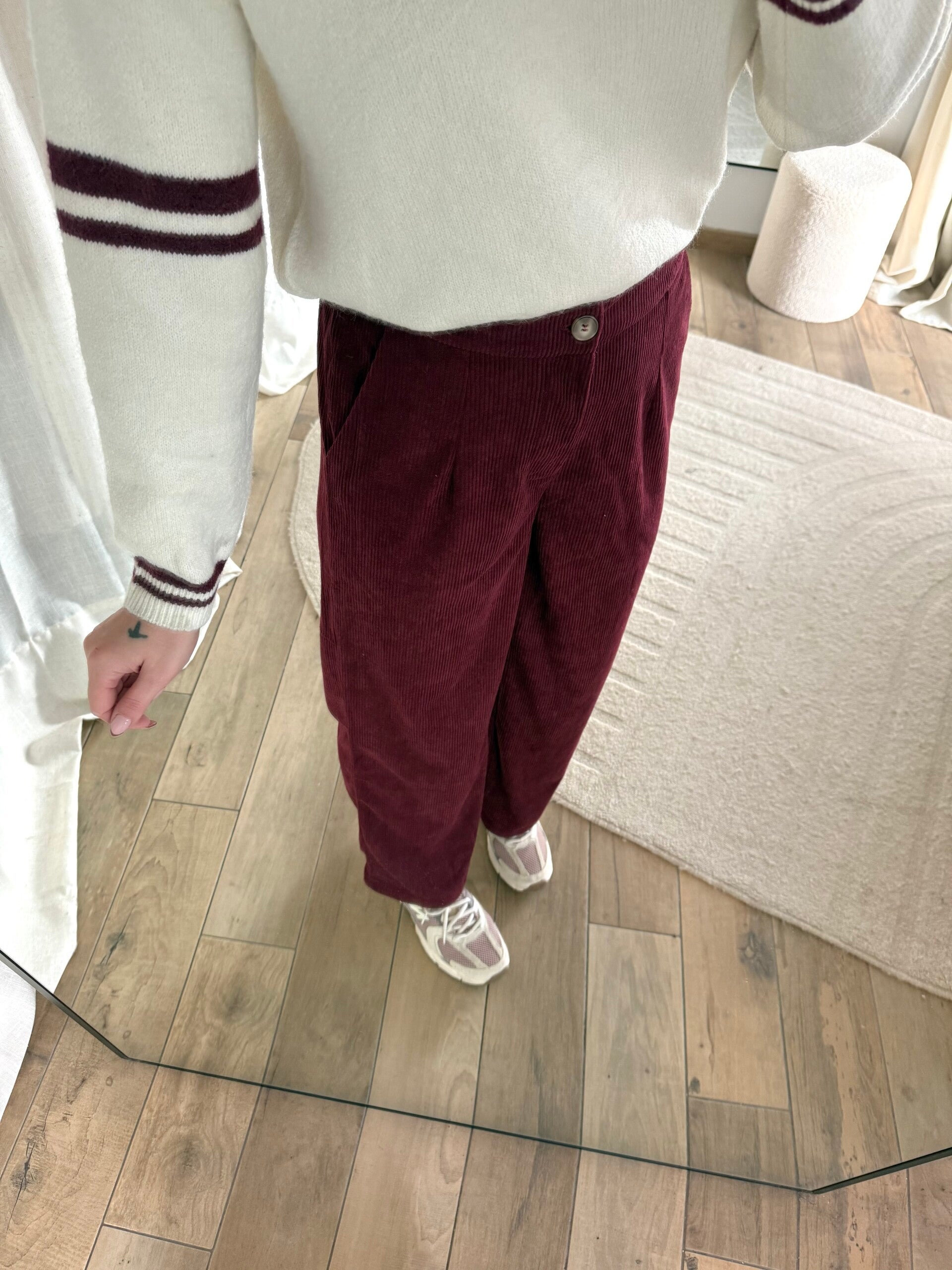 Trousers Irine Bordeaux