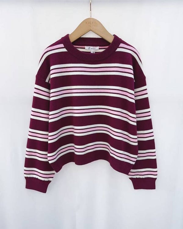 Pull London Burgundy/ Pink