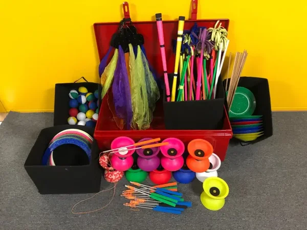 Jongleer / circus kist 60 items