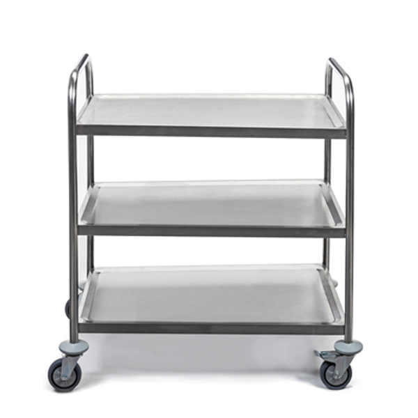 RVS serveer trolley