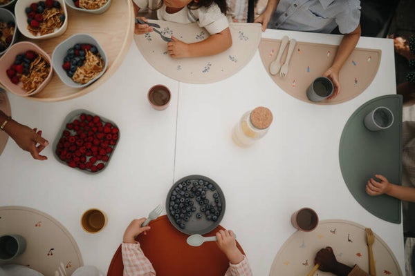 Mushie vork en lepel Vanilla