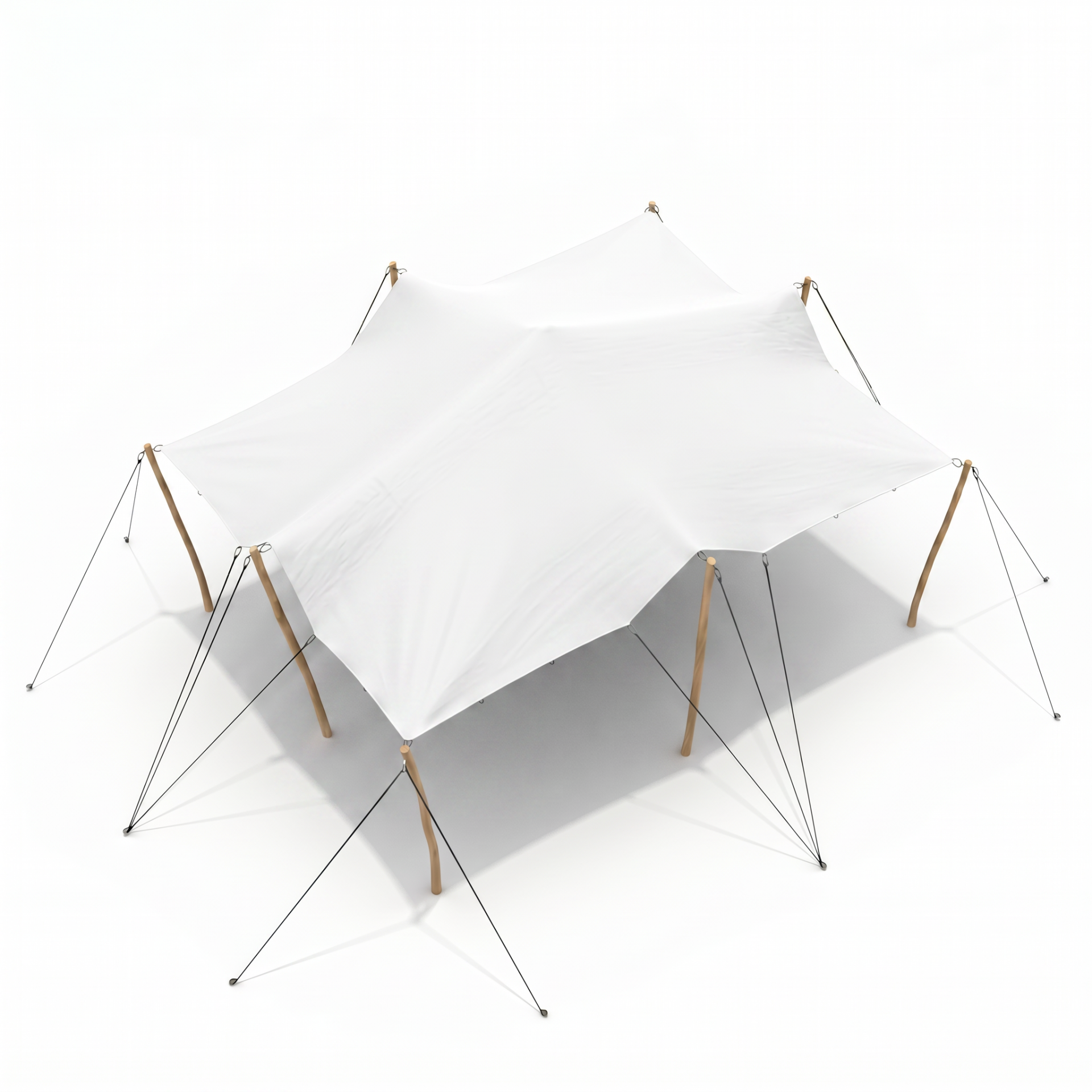 Stretchtent type 3 ( klein 16m2 tot 40m2 )