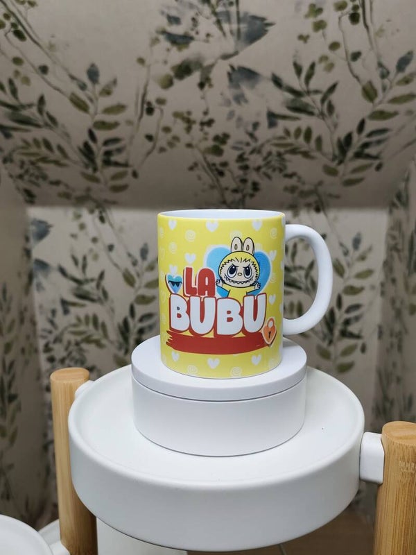 TAZA LABUBU AMARILLA