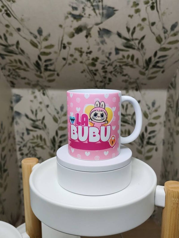 TAZA LABUBU ROSA