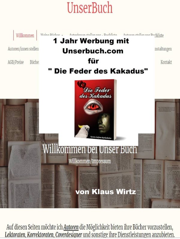 1 Jahr Webung mit unserbuch.com