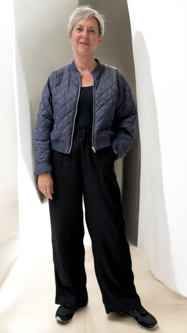 grijsblauw bomberjasje