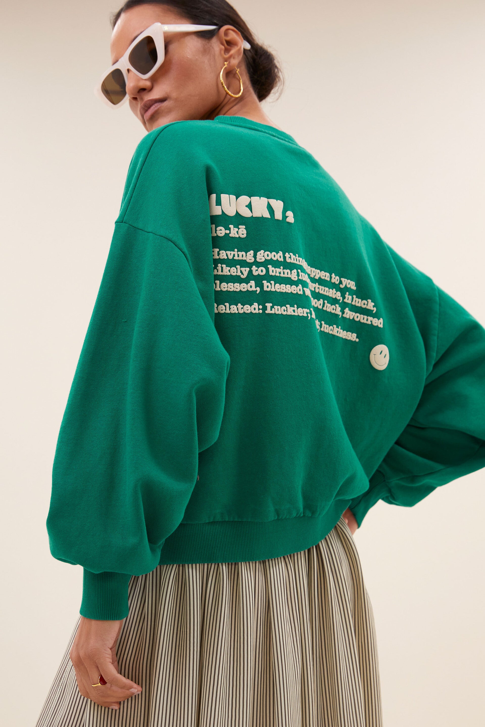 superzachte groene sweater