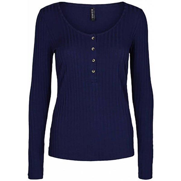 superzacht blauw truitje met boothals en lange mouwen