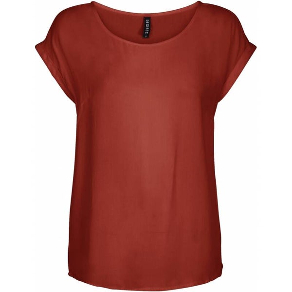 roestkleurige t-shirt