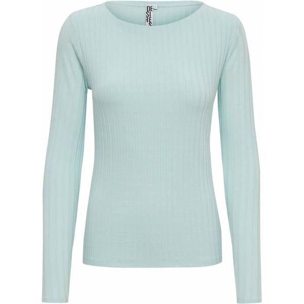 pastelblauwe t-shirt met lange mouwen