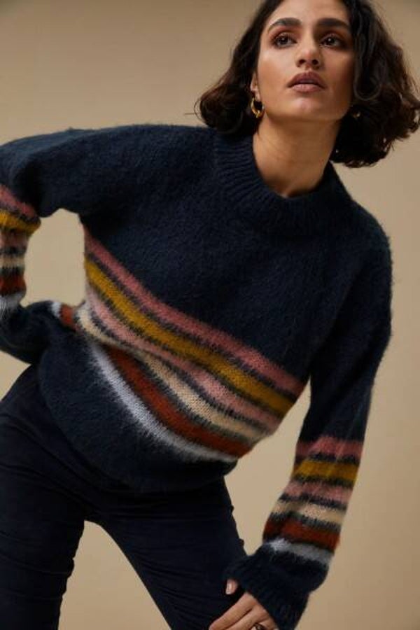 prachtige trui met strependetail