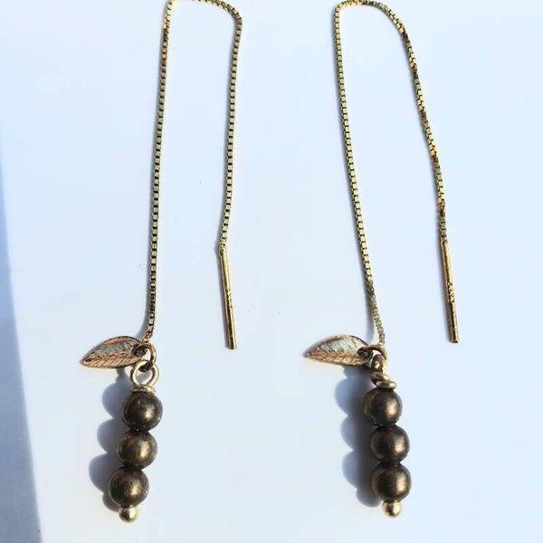 goudkleurige hangertjes (nikkelvrij)