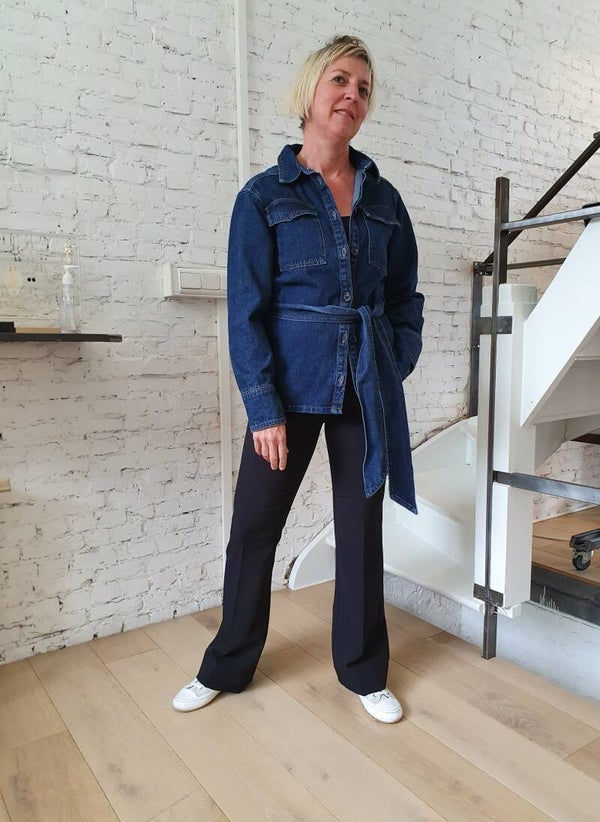 stoere jeansblouse/vest