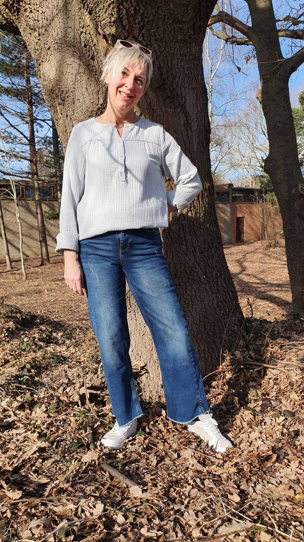 superzachte katoenen blouse