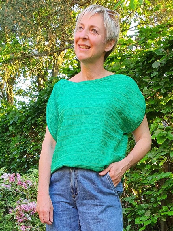 prachtige grasgroene top