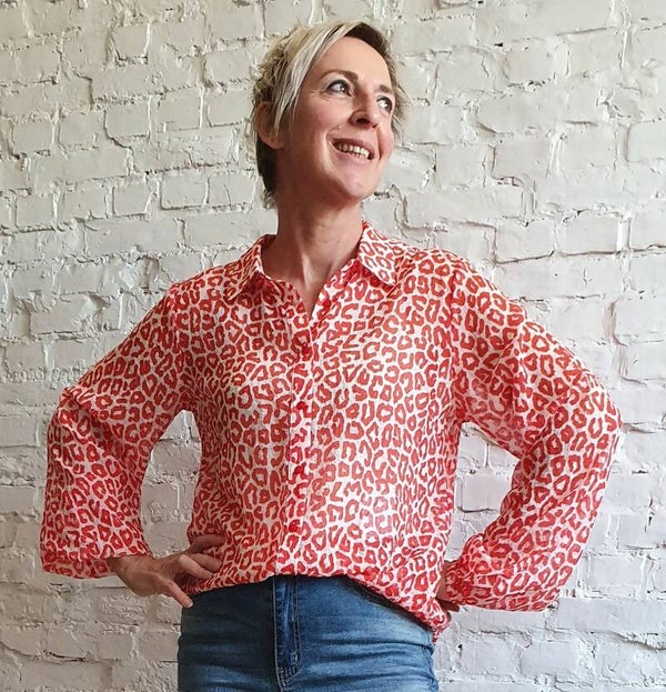 kleurrijk hemdje met hippe print