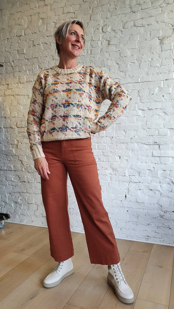 zachte trui met leuke kleurtjes