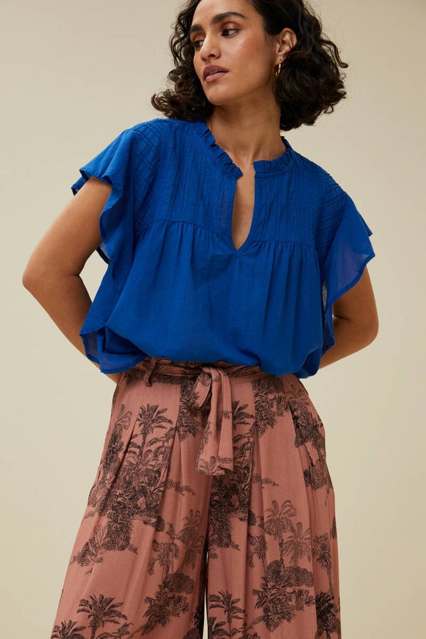 prachtige zomerse katoenen blouse (100% katoen)