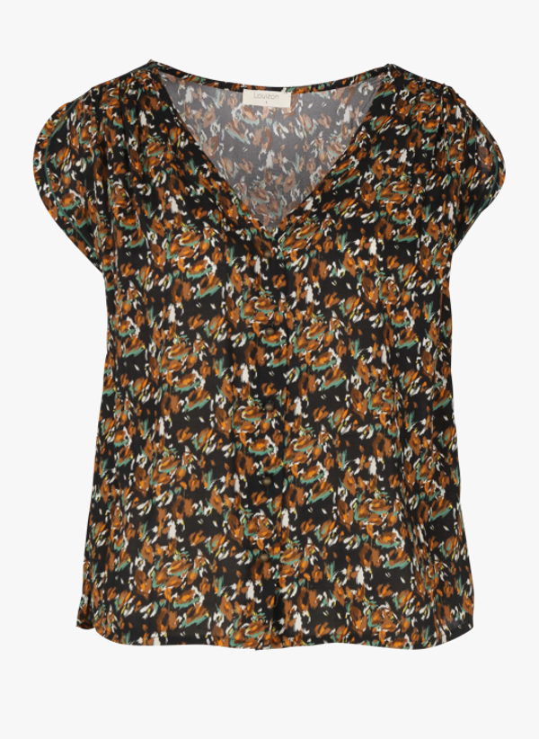 zwart bloemenblousje 