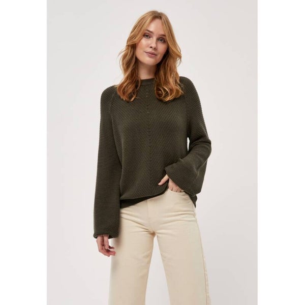 superzachte kaki trui