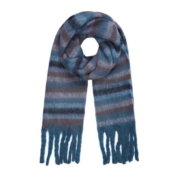 superzachte sjaal in blauwtinten