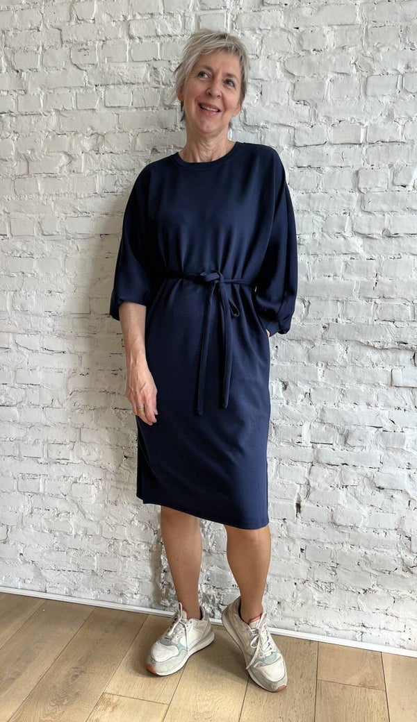 superzachte blauwe jurk
