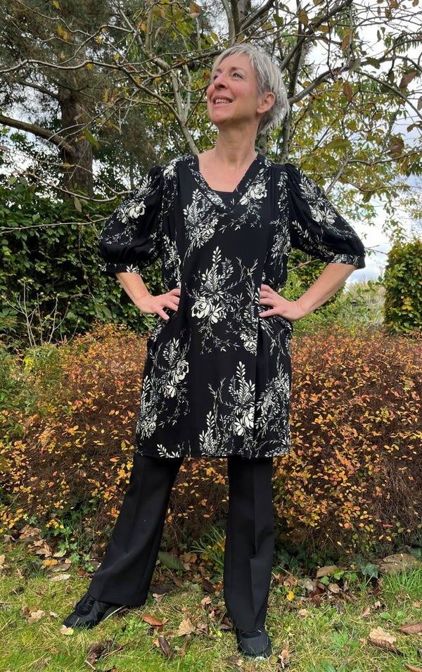 zwart/witte tuniek / jurk