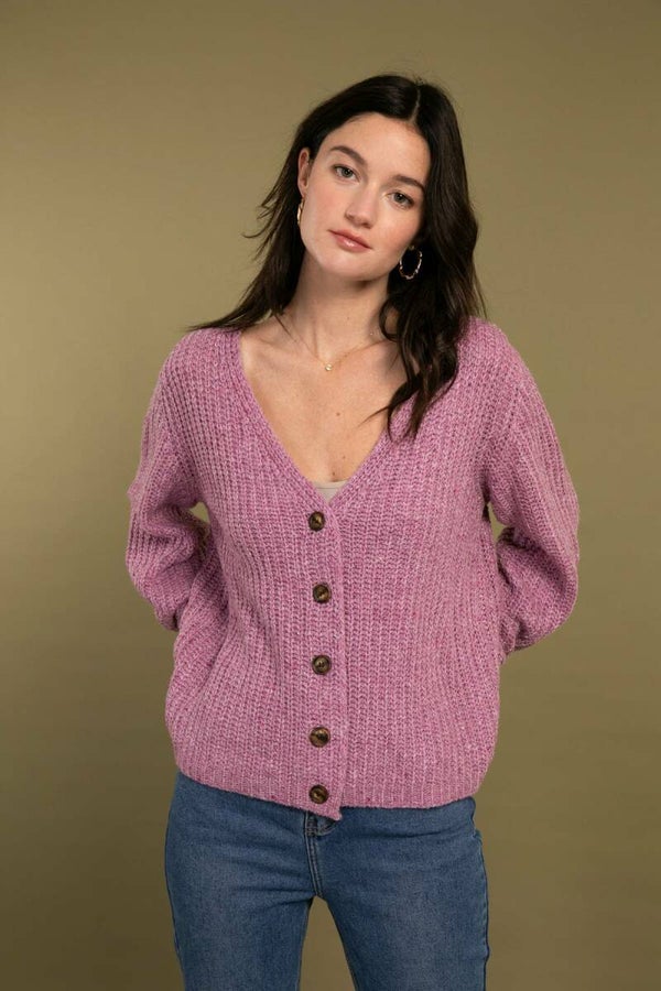 lila cardigan