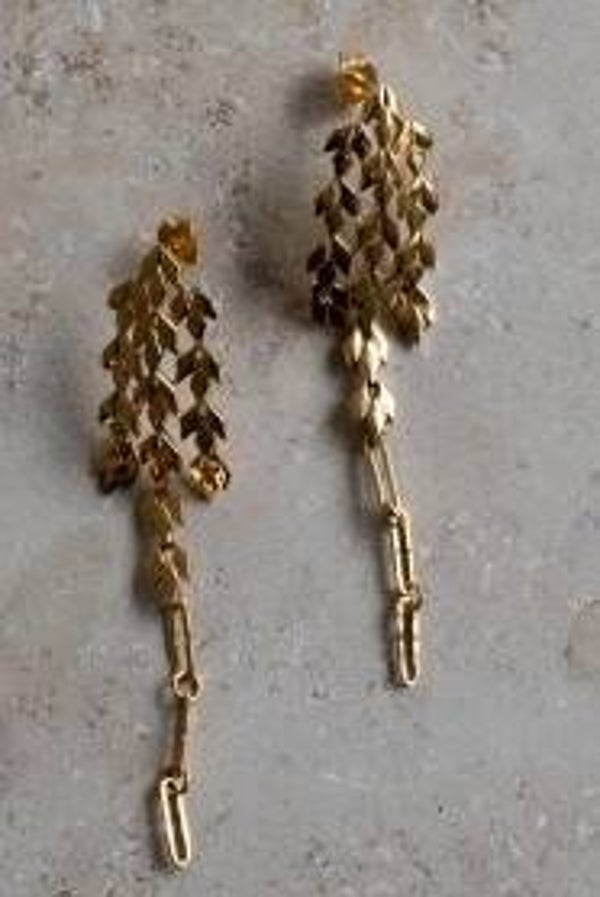 elegante goudkleurige oorbellen