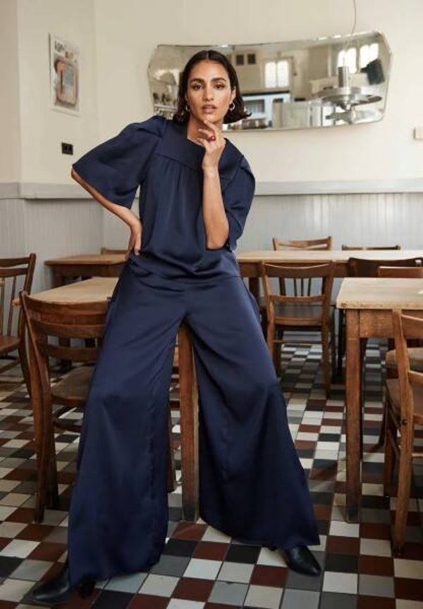 prachtige inktblauwe broek