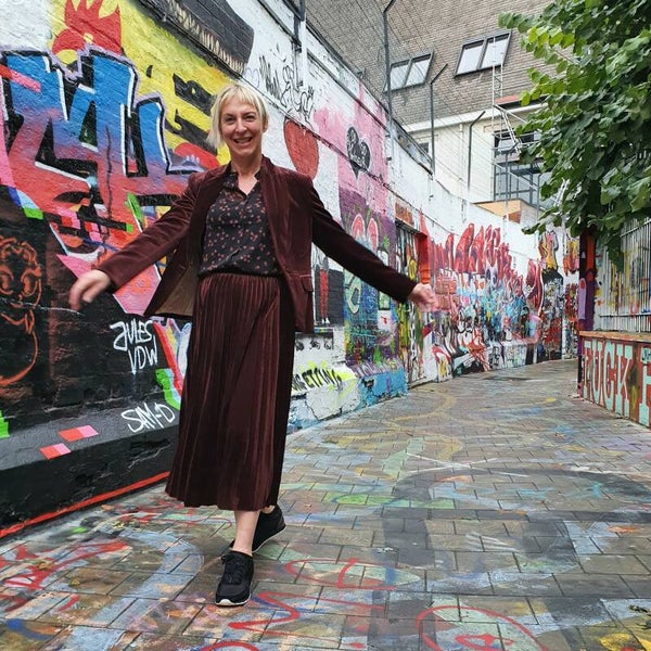 auberginekleurige fluwelen blazer